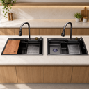 Ver imagem 1 de Cuba Inox Preta Pia Cozinha Gourmet Luxo 75x46cm