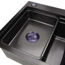Ver imagem 7 de Cuba Inox Preta Pia Cozinha Gourmet Luxo 75x46cm