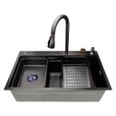 Ver imagem 3 de Cuba Inox Preta Pia Cozinha Gourmet Luxo 75x46cm