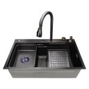 Ver imagem 2 de Cuba Inox Preta Pia Cozinha Gourmet Luxo 75x46cm