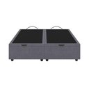 Ver imagem 4 de Base Cama Box Baú Casal King Size Veludo Skybox Cinza