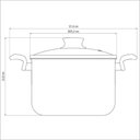 Ver imagem 4 de Caldeirão Tramontina Antiaderente Paris 24cm Vermelho