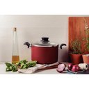 Ver imagem 2 de Caldeirão Tramontina Antiaderente Paris 24cm Vermelho