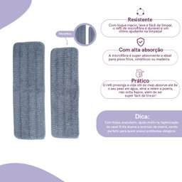 Kit com 2 microfibras para Mop spray - Simplo - 3