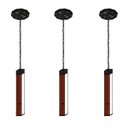 Ver imagem 3 de Luminaria Pendente Led Havai 36w, 4000lm, Bivolt - Madeira Maciça com Corrente