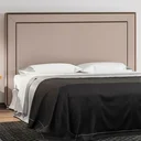 Ver imagem 1 de Cabeceira Cama Box Casal King 195 cm P05 Berlim Linho Bege Escuro - Lyam Decor