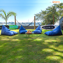 Ver imagem 3 de Puff Cônico Poltrona Multiuso Almofadão Pufe Jardim Quintal Área Externa Luxo Decorativo Todo Cheio