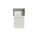 Ver imagem 6 de Quarto Modulado Solteiro Seletto 5 Peças (1 Armário Ponte + 1 Closet + 2 Guarda Roupas + 1 Component