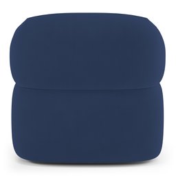 Kit 02 Poltronas Orgânicas Giratória Living Glee Veludo Azul Marinho - Desk Design - 9