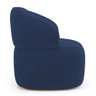 Kit 02 Poltronas Orgânicas Giratória Living Glee Veludo Azul Marinho - Desk Design - 8