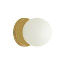 Ver imagem 2 de Arandela Luminária Lunar Globo 12 Cm Moderno Dourado 005