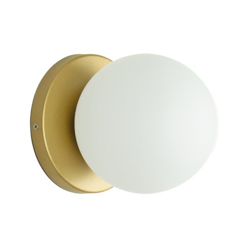 Arandela Luminária Lunar Globo 12 Cm Moderno Dourado 005