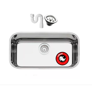 Cuba Aço Inox Robust 0,6 N°2 56x34x17 Extra Funda