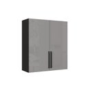 Ver imagem 1 de Armario de Cozinha 80cm 2 Portas Diamante Cinza/Chumbo/Titânio