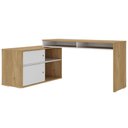 Ver mais imagens de Mesa para Escritório Escrivaninha Home Office 12 em 1 Forms A02 Olmo Branco - Lyam Decor