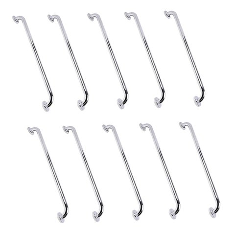 Alça Apoio 70cm Barra Suporte Kit 10 Uni Anti Queda Idoso Gestante Cadeirante Deficiente Banheiro In