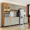 Ver imagem 1 de Cozinha 6 Peças 12 Portas 5 Gavetas Nesher Luna 270 Cm 100 Mdf