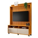 Ver imagem 1 de Estante Home Estilos Tv até 55 Pol 2 Pt -ripado -carmolar:nature/off-white