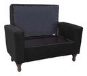 Ver imagem 2 de Recamier Baú Félix 160cm Suede Preto