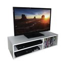 Ver imagem 3 de Rack Sala Suspenso Branco Em Mdf