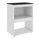 Ver imagem 1 de Balcão Cooktop Adriana 75 Cm Branco Brilho - Ajl