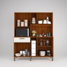 Armário Jade Cozinha 10 Portas Compacto e Resistente Mdf:off White - 4
