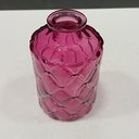 Ver imagem 5 de Vaso Garrafa Decorativo de Vidro Roxo 11x7x7cm Enfeite Sala Mesa Estante Flores