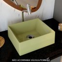 Ver imagem 2 de Cuba Pia de Apoio para Banheiro Retangular 30cm Joy C08 Verde - Mpozenato