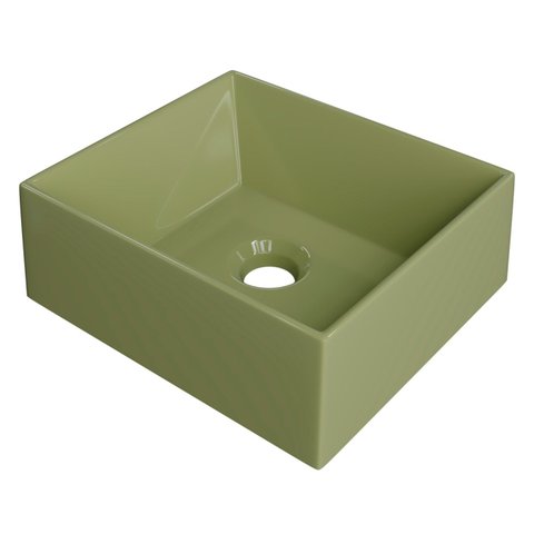 Cuba Pia de Apoio para Banheiro Retangular 30cm Joy C08 Verde - Mpozenato