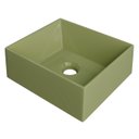 Ver imagem 1 de Cuba Pia de Apoio para Banheiro Retangular 30cm Joy C08 Verde - Mpozenato