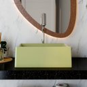 Ver imagem 6 de Cuba Pia de Apoio para Banheiro Retangular 30cm Joy C08 Verde - Mpozenato