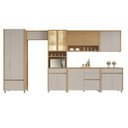 Ver imagem 2 de Cozinha 7 Peças 14 Portas 6 Gavetas 420cm 100% MDF Mista