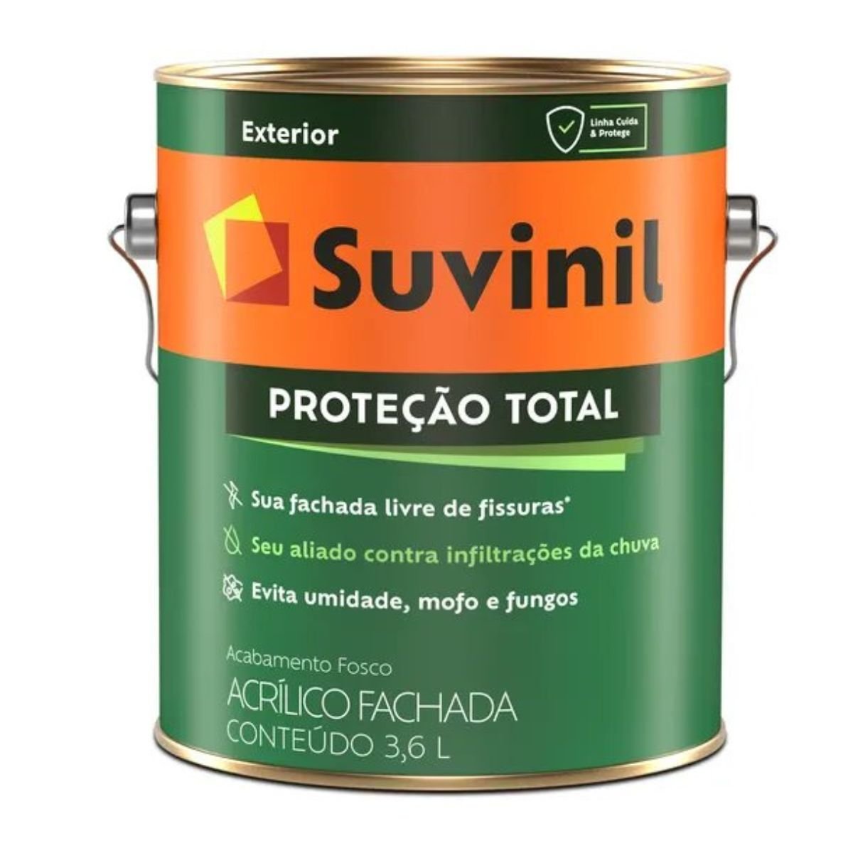 Acrílico Proteção Total Branco 3,6l | Suvinil Acrílico