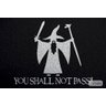 Capacho Frase - You Shall Not Pass Gandalf Fundo Preto - 2