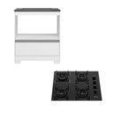 Ver imagem 3 de Kit Balcão Notável 3110 com Cooktop Itatiaia Essencial 4 Bocas Automático