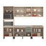 Cozinha Completa Modular Firenze 5 Peças Avena Touch Menta FHR001 Demóbile - 4