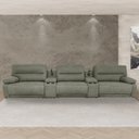 Ver imagem 2 de Sofá Decorativo Swift Elétrico Reclinável C/porta Copos Baú Cooler Linho Cinza G81 - Gran Belo