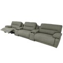 Ver imagem 1 de Sofá Decorativo Swift Elétrico Reclinável C/porta Copos Baú Cooler Linho Cinza G81 - Gran Belo