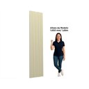 Ver imagem 7 de Painel para TV até 65 Polegadas Ripado 100% MDF 250CMX184CM Supremo Bege Off White