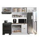 Ver imagem 6 de Cozinha Compacta Americana Modulada 5 Peças 280cm Unna Poliman Móveis