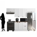 Ver imagem 3 de Cozinha Compacta Americana Modulada 5 Peças 280cm Unna Poliman Móveis