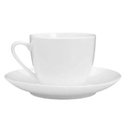 Ver mais imagens de Jogo 6 Xícaras de Chá Café com Pires 220ml Porcelana Branca Clean Lyor Servir Hotel Restaurante