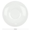 Ver imagem 3 de Jogo 6 Xícaras de Chá Café com Pires 220ml Porcelana Branca Clean Lyor Servir Hotel Restaurante