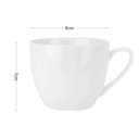 Ver imagem 4 de Jogo 6 Xícaras de Chá Café com Pires 220ml Porcelana Branca Clean Lyor Servir Hotel Restaurante