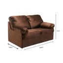 Ver imagem 2 de Sofá Cama Casal MH1456 Idea Suede Marrom Escuro - Herval