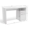Mesa Escritório Escrivaninha 1,20 Kappesberg S970 Cor Branca - 4