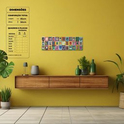 Janelas - Quadros ou Placas Modulares com 4 Peças - 2
