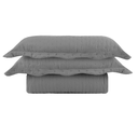 Ver imagem 2 de Kit Colcha Plumê Queen Grafite