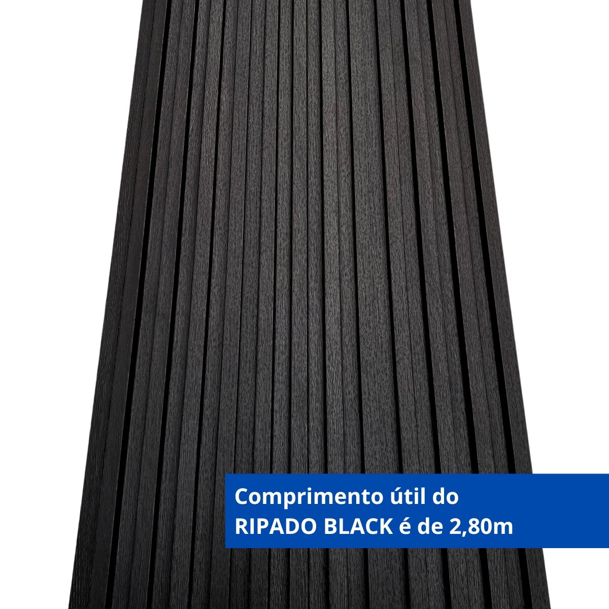 Painel Ripado Wpc 290x16cm Black R74 - 3