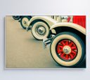 Ver imagem 5 de Quadro Rodas Carros Classicos - 60x40 Cm - Tecido Canvas